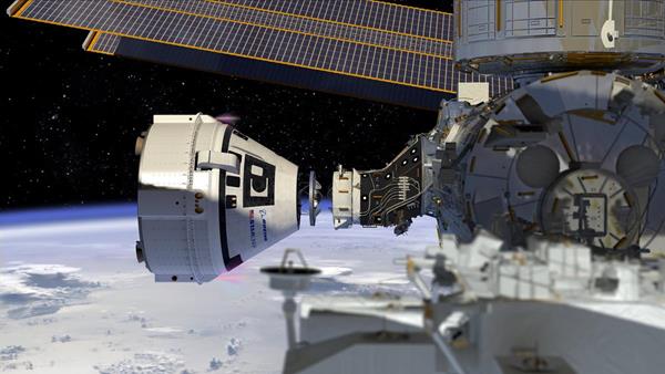 Boeing’s CST-100 Starliner conducts a docking approach to the International Space Station-Photo courtesy of Boeing