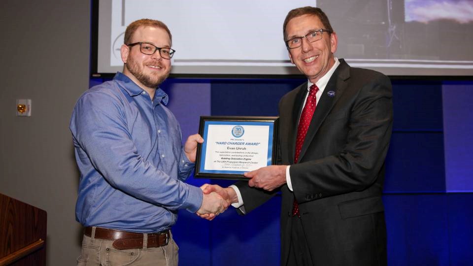 Aerojet Rocketdyne's Evan Unruh Awarded Prestigious Recognition from UAH