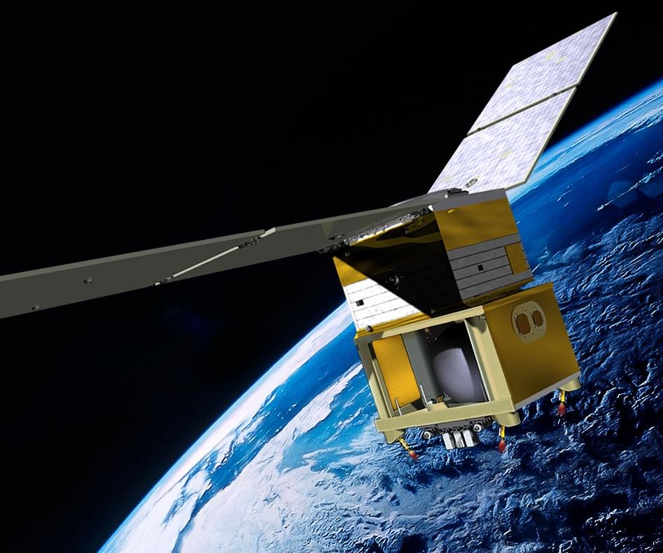 Carried to orbit on a Ball Aerospace smallsat, the GPIM project will test an innovative, efficient alternative to toxic conventional chemical propellants. Credits: Ball Aerospace