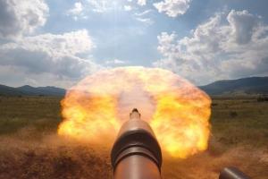 U.S. Army photo of M1A2 Abrams tank live fire by SFC Alan Brutus