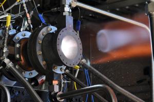 Oct. 17, 2014 - NASA and Aerojet Rocketdyne successfully hot-fire tests an advanced additive manufactured rocket engine: Injector/Thrust Chamber Assembly.