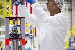 CST-100 Crew Module Thrusters Processing and Installation at Boeing’s facility at Kennedy Space Center