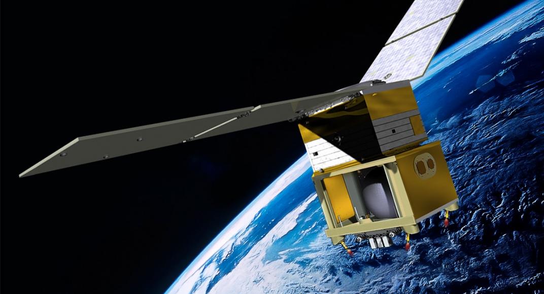 Carried to orbit on a Ball Aerospace smallsat, the GPIM project will test an innovative, efficient alternative to toxic conventional chemical propellants. Credits: Ball Aerospace